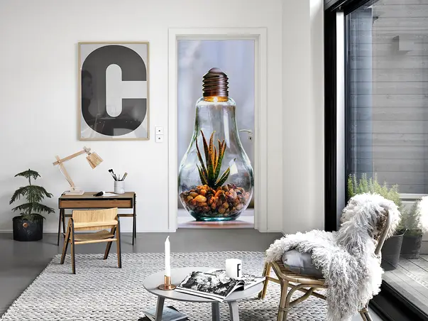 autocolant usa model aloe vera multicolor pvc s2