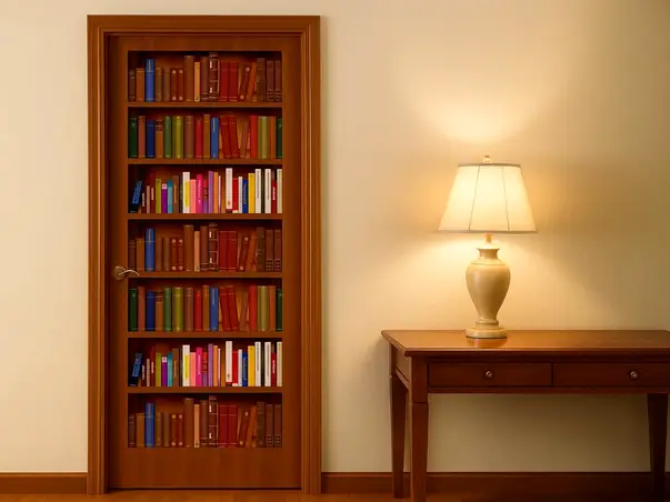 autocolant usa model biblioteca