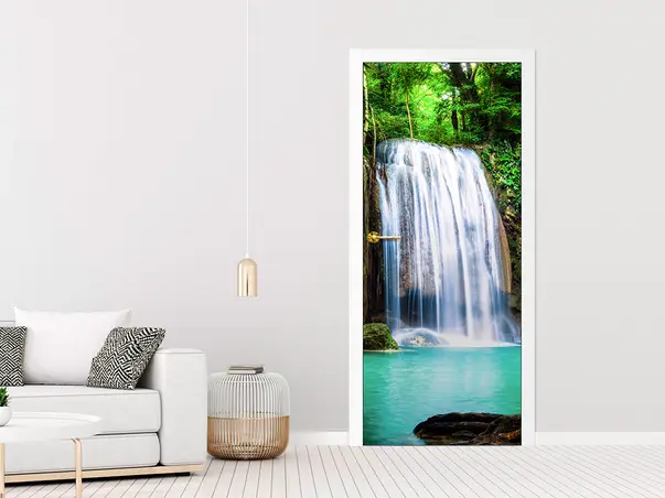 autocolant usa model cascada tropicala exotic multicolor pvc s3