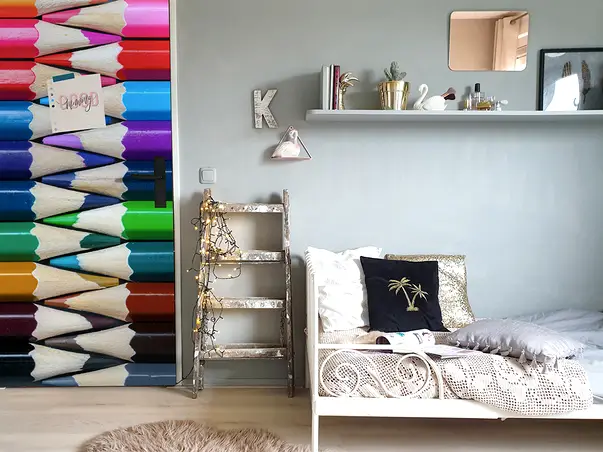 autocolant usa model creioane colorate multicolor pvc s2