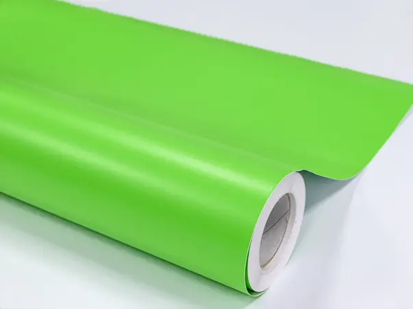 autocolant verde deschis mat 120 cm latime