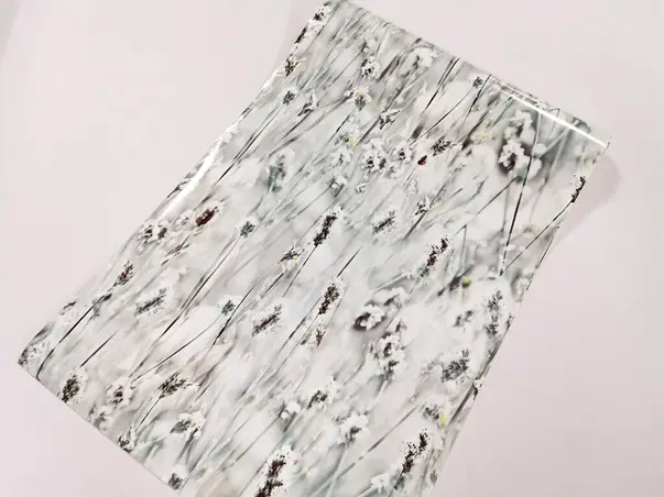 autocolant vernil cu model flori de camp dcfix 45 cm