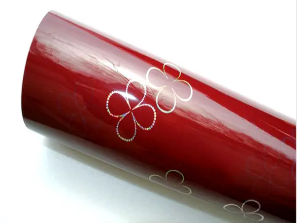 autocolant visiniu lucios flori holograma