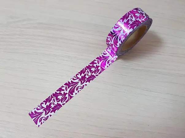 banda adeziva washi tape barock mov