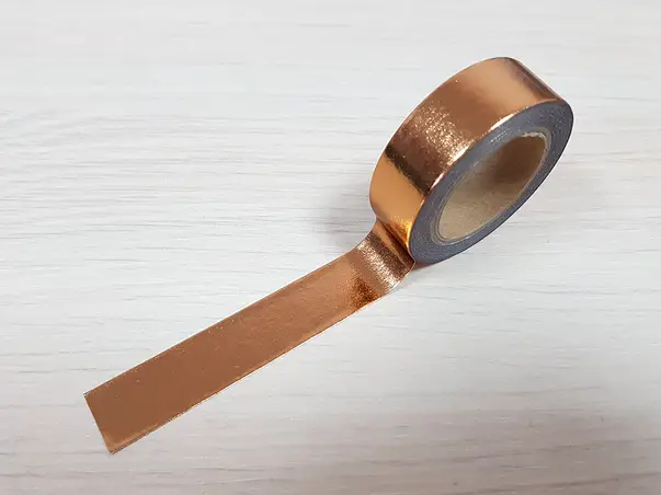 banda adeziva washi tape cupru
