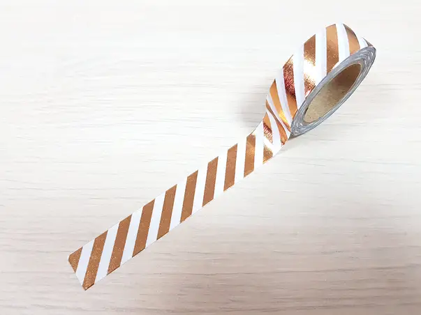 banda adeziva washi tape dungi metalice cupru