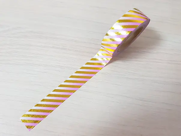 banda adeziva washi tape gold degrade