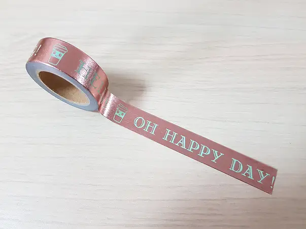 banda adeziva washi tape happy day
