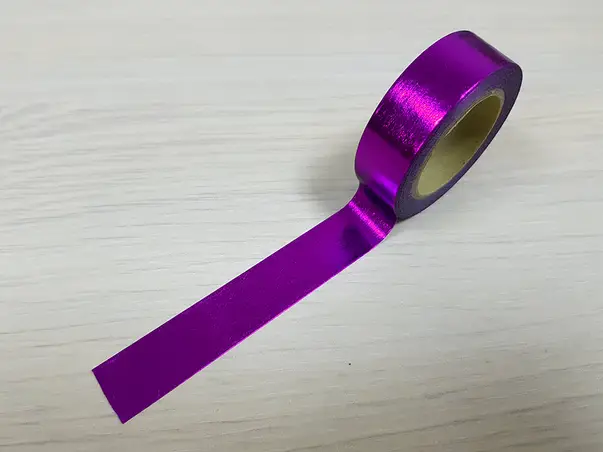 banda adeziva washi tape mov metalic uni