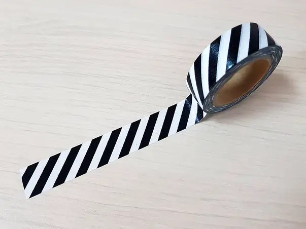 banda adeziva washi tape zebra