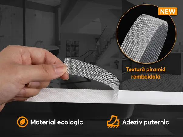 banda antiderapanta autoadeziva clear transparenta rola latime 2cm s3