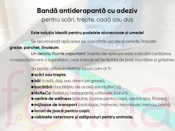 banda antiderapanta autoadeziva cyan rola latime 2cm s2