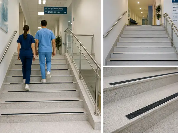 banda antiderapanta scari interior spital