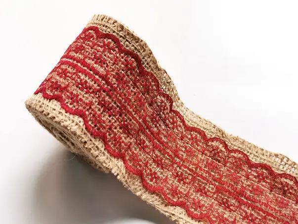 banda iuta cu dantela visinie