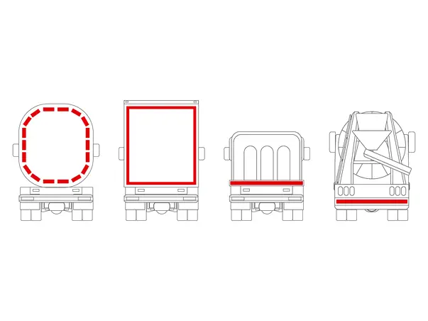 banda reflectorizanta autoadeziva de contur rosu pentru siguranta rutiera rola s4