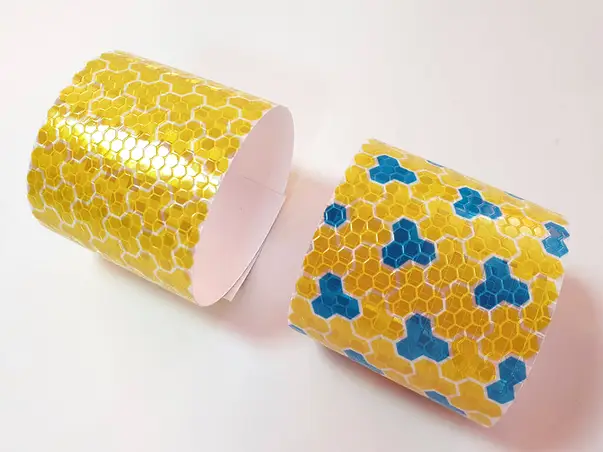 banda reflectorizanta autoadeziva galbena set 2 role