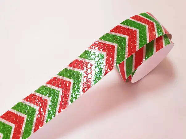 banda reflectorizanta autoadeziva verde set 5 role