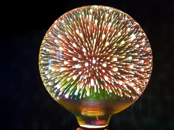 bec led artificii multicolore galaxie