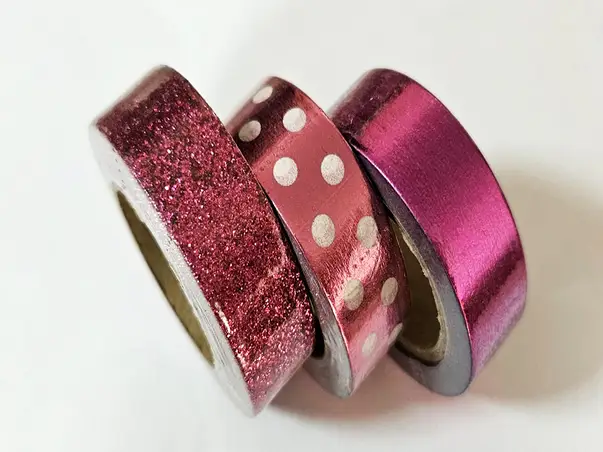 benzi washi tape magenta metalic