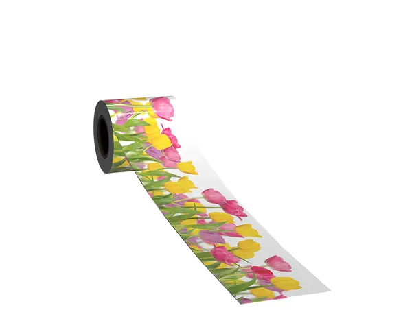 bordura decorativa autoadeziva folina lalele colorate 14 135 cm