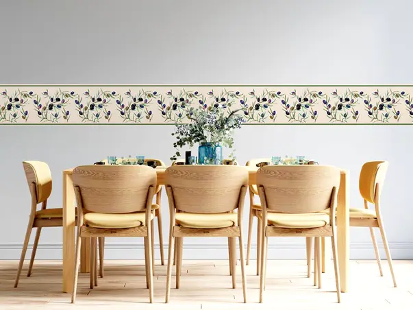 bordura decorativa autoadeziva folina model olive rola 20x200cm s4