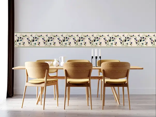bordura decorativa autoadeziva folina model olive rola 20x200cm s5