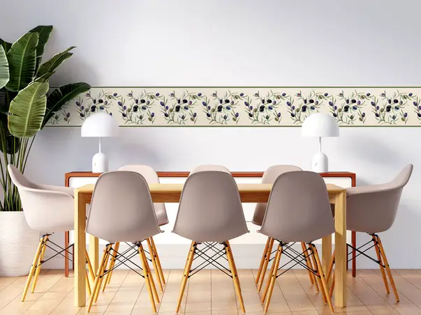 bordura decorativa autoadeziva folina model olive rola 20x200cm s6