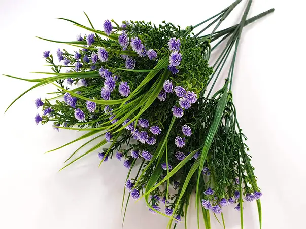 buchet flori artificiale mov mici