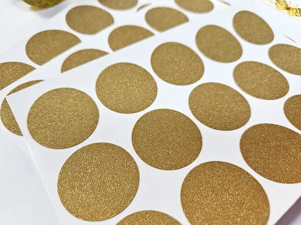 buline autoadezive bej glitter folina