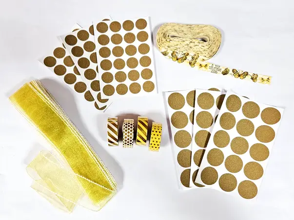 buline autoadezive bej glitter panglica washi tape pentru ambalaj cadou crafturi artizanat