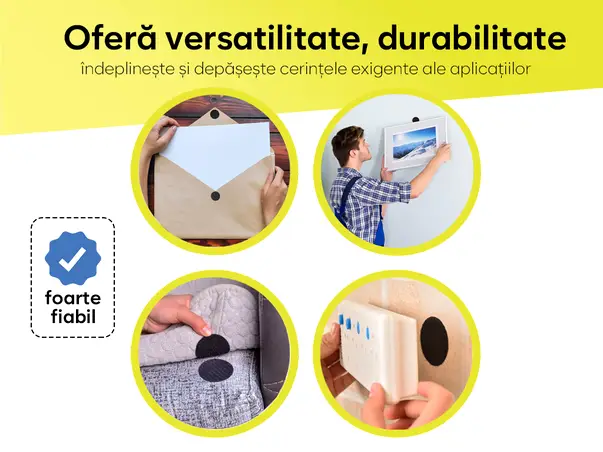 buline autoadezive din material velcro arici cu banda autoadeziva set 30 buc s05