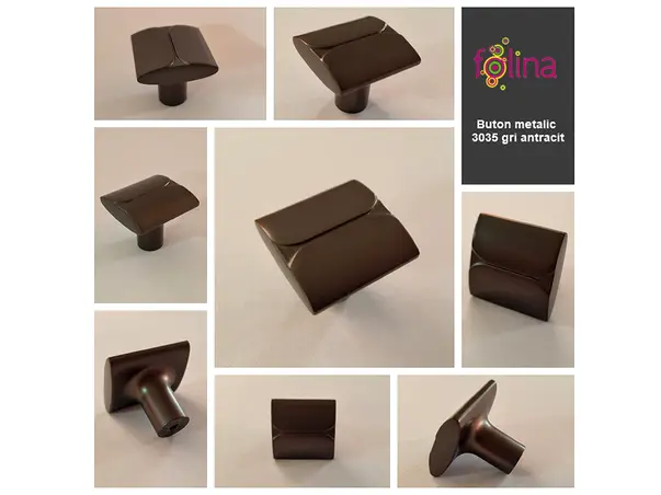 buton metalic gri antracit