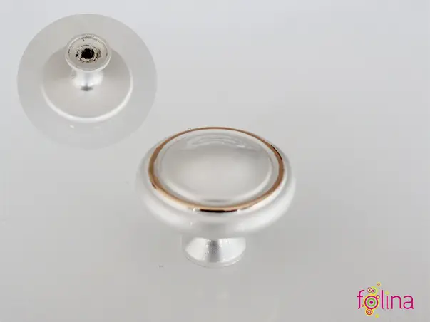 buton mobila alb sidefat folina 3022