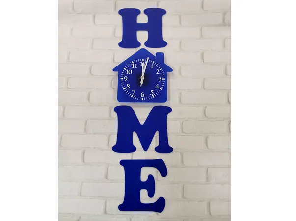 ceas de perete home albastru