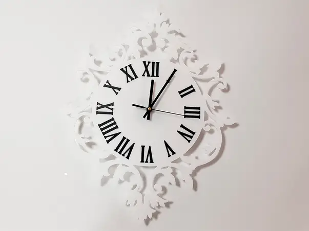 ceas decorativ alb florenta