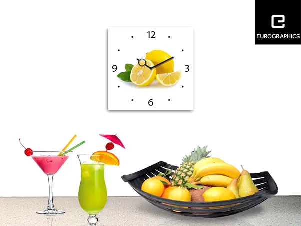 ceas decorativ bucatarie Lemon