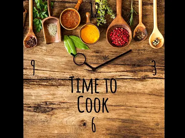 ceas decorativ bucatarie time to cook 