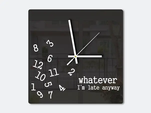 ceas decorativ negru whatever