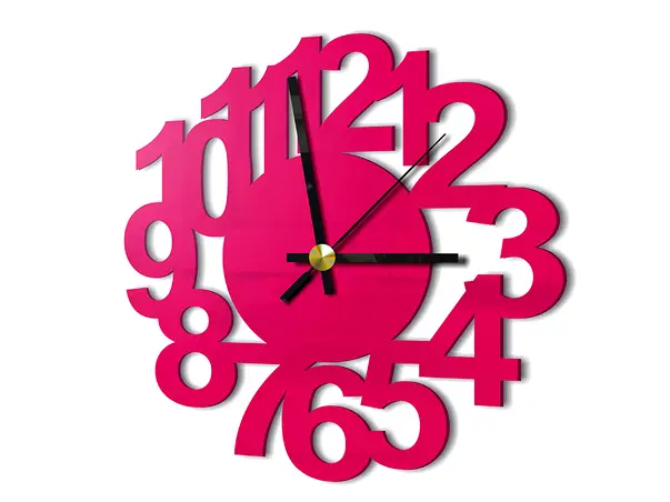ceas decorativ office magenta