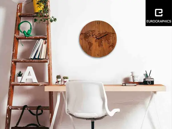 ceas decorativ rotund world time