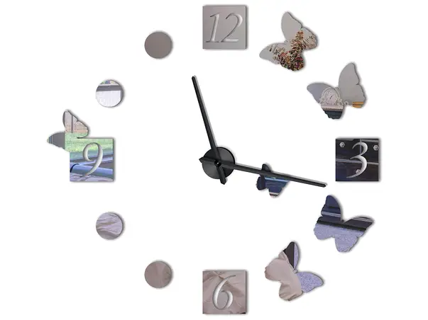 ceas mare argintiu mariposa