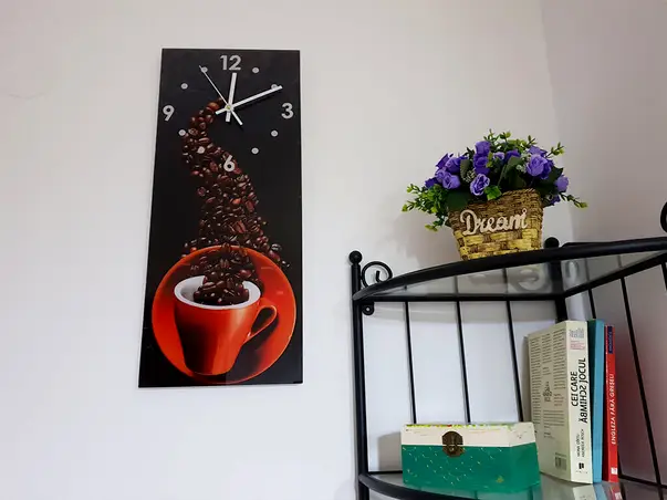 ceas perete bucatarie cafea