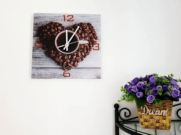 ceas perete bucatarie i love coffee