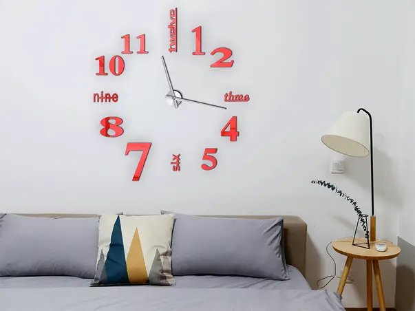 ceas perete dakota rosu