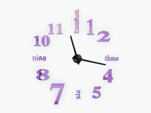 ceas perete mare violet ace negre