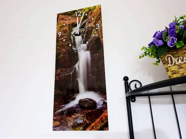 ceas perete peisaj cascada