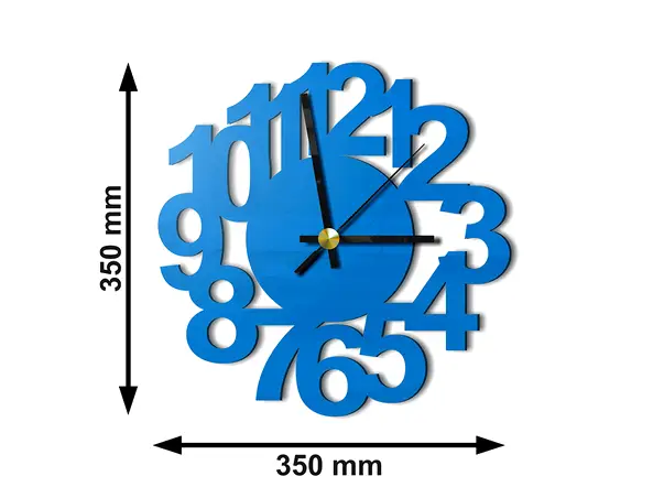 ceas plexiglass bleu office