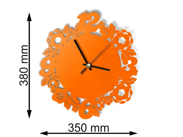 ceas plexiglass portocaliu atlanta