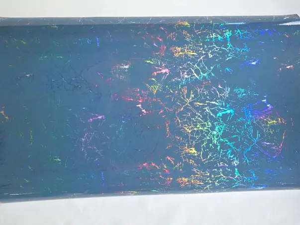 colant albastru otel marmura holografica