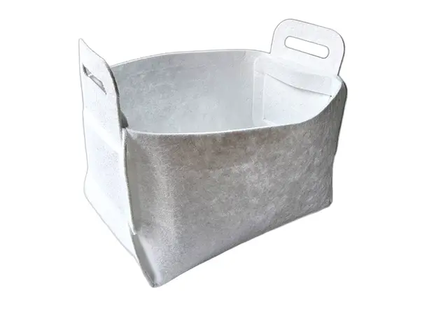 cos depozitare din pasla alba